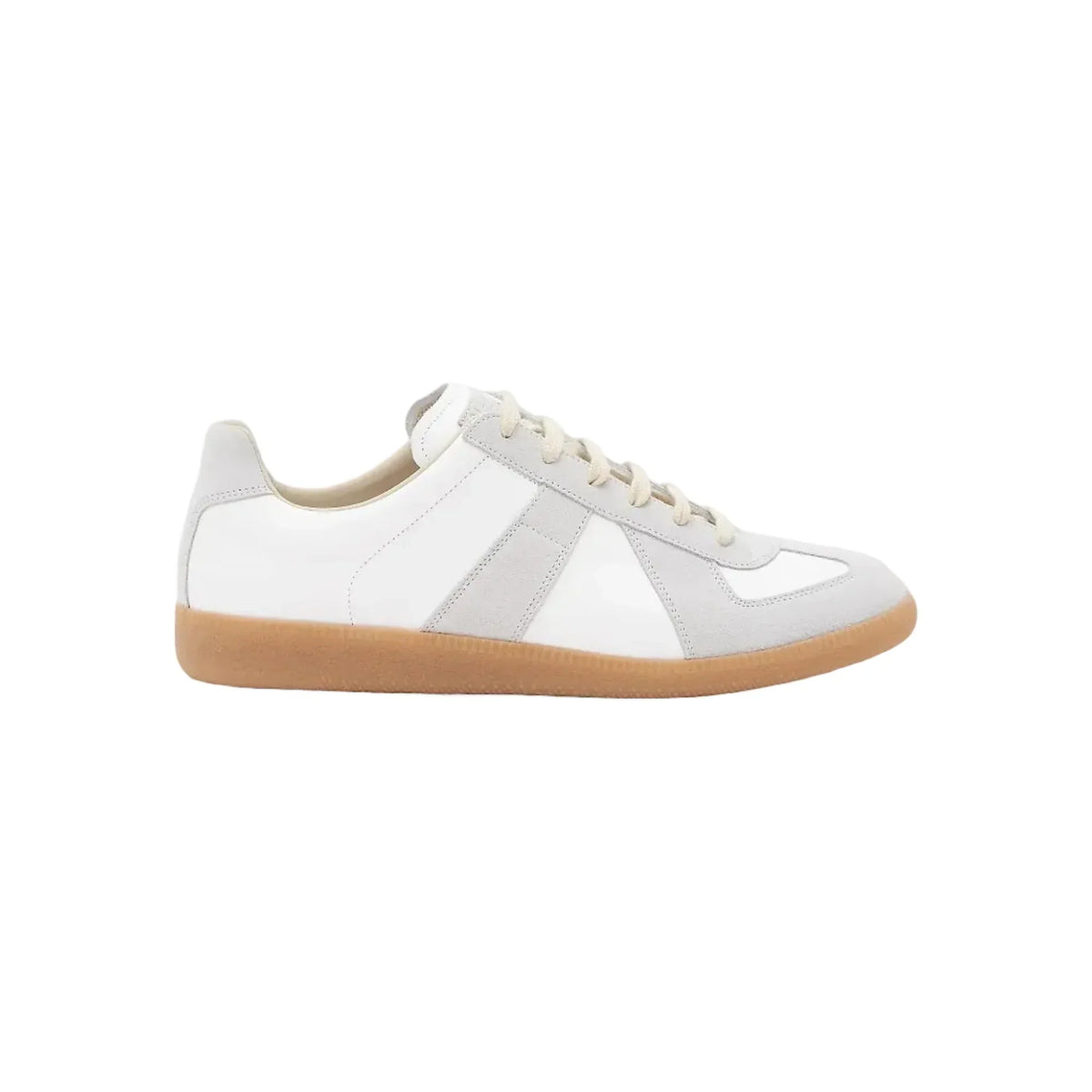 Maison Margiela - Replica leather and suede White sneakers