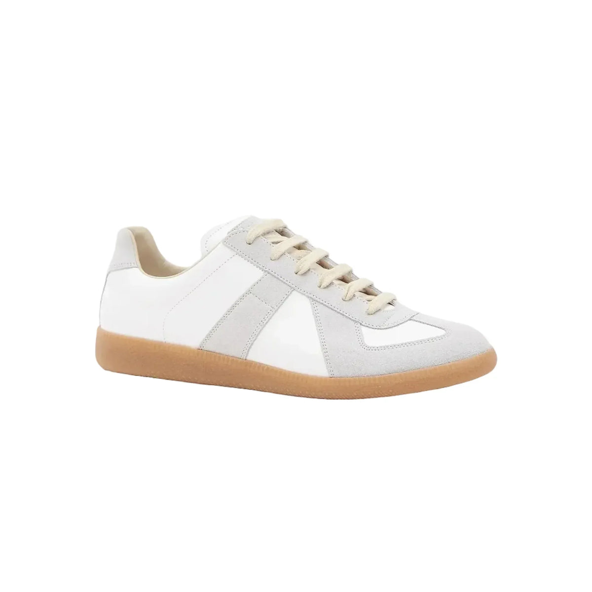 Maison Margiela - Replica leather and suede White sneakers