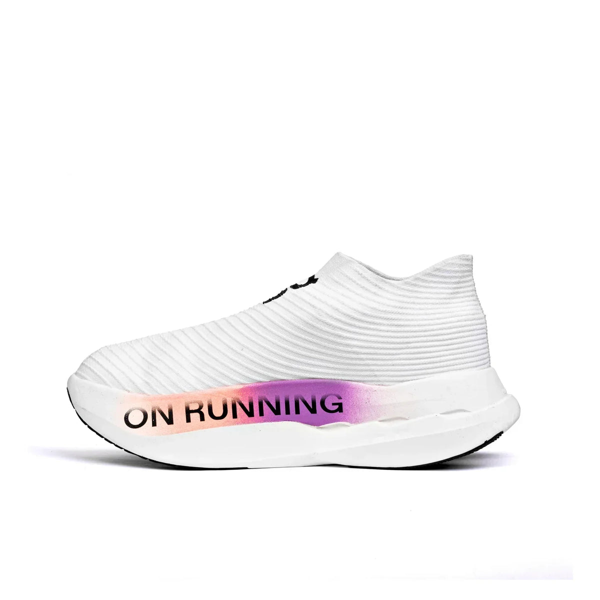 On Running CloudBoom Strike LS with Purple Orange Accents