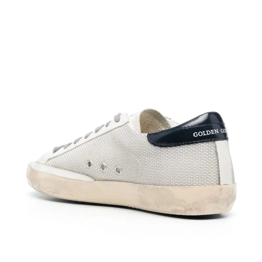 Golden Goose Super-Star leather sneakers White Blue star