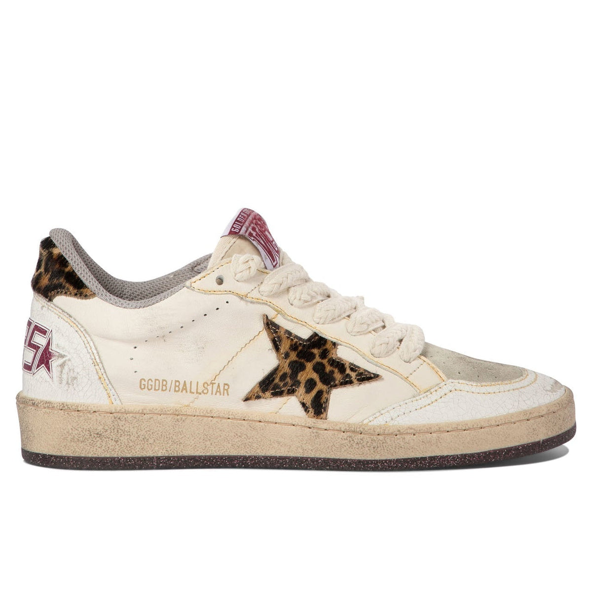 Golden Goose Ball Star white/beige brown leo/black