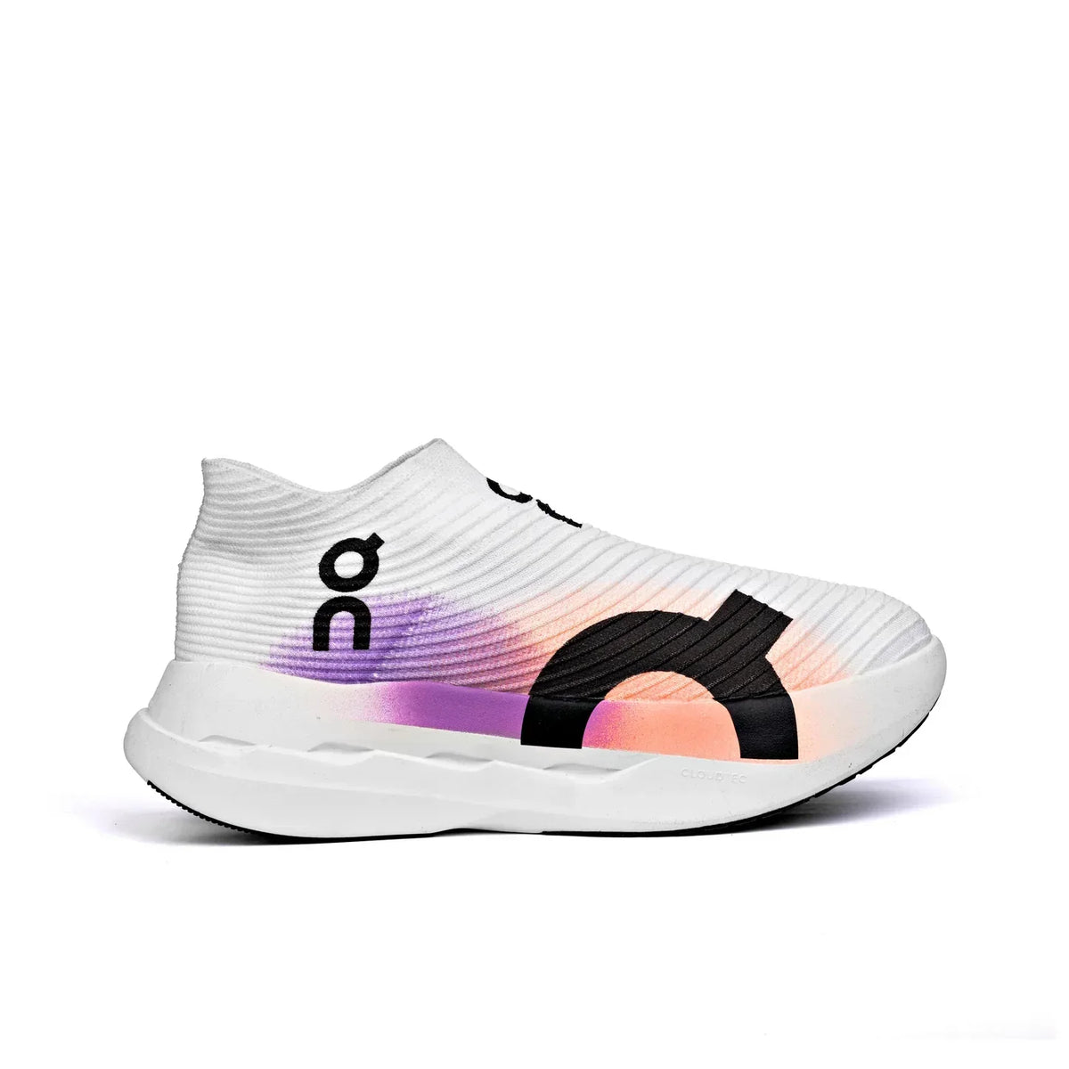 On Running CloudBoom Strike LS with Purple Orange Accents
