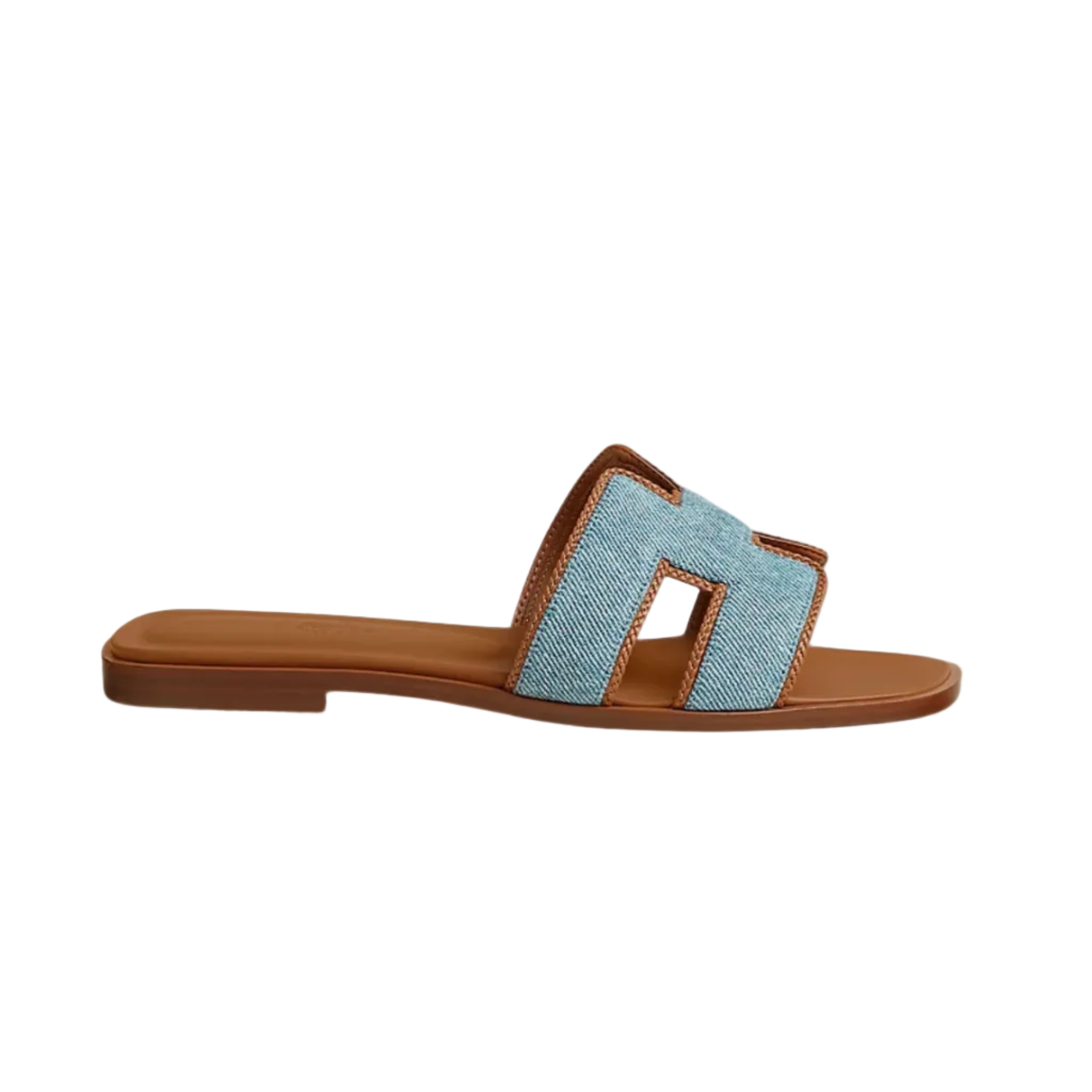 Oran Sandals in Bleu Clair / Naturel
