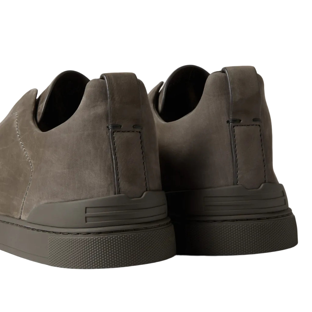 Zegna Triple Stitch Second Skin Dark Taupe sneakers