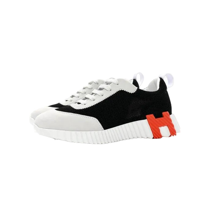 Hermes Bouncing sneaker Black/White/Orange