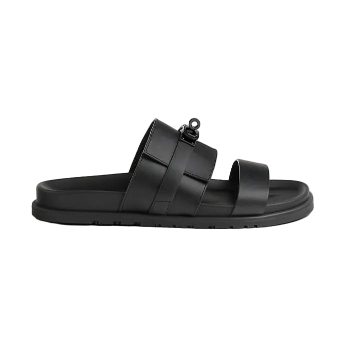 Hermes Black - Jackson sandal Noir