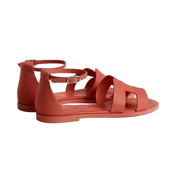 Hermès Santorini Sandals Étoupe Pink