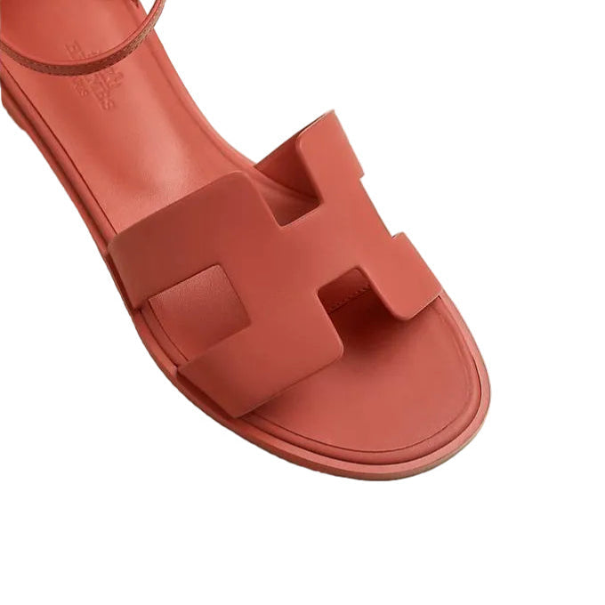 Hermès Santorini Sandals Étoupe Pink