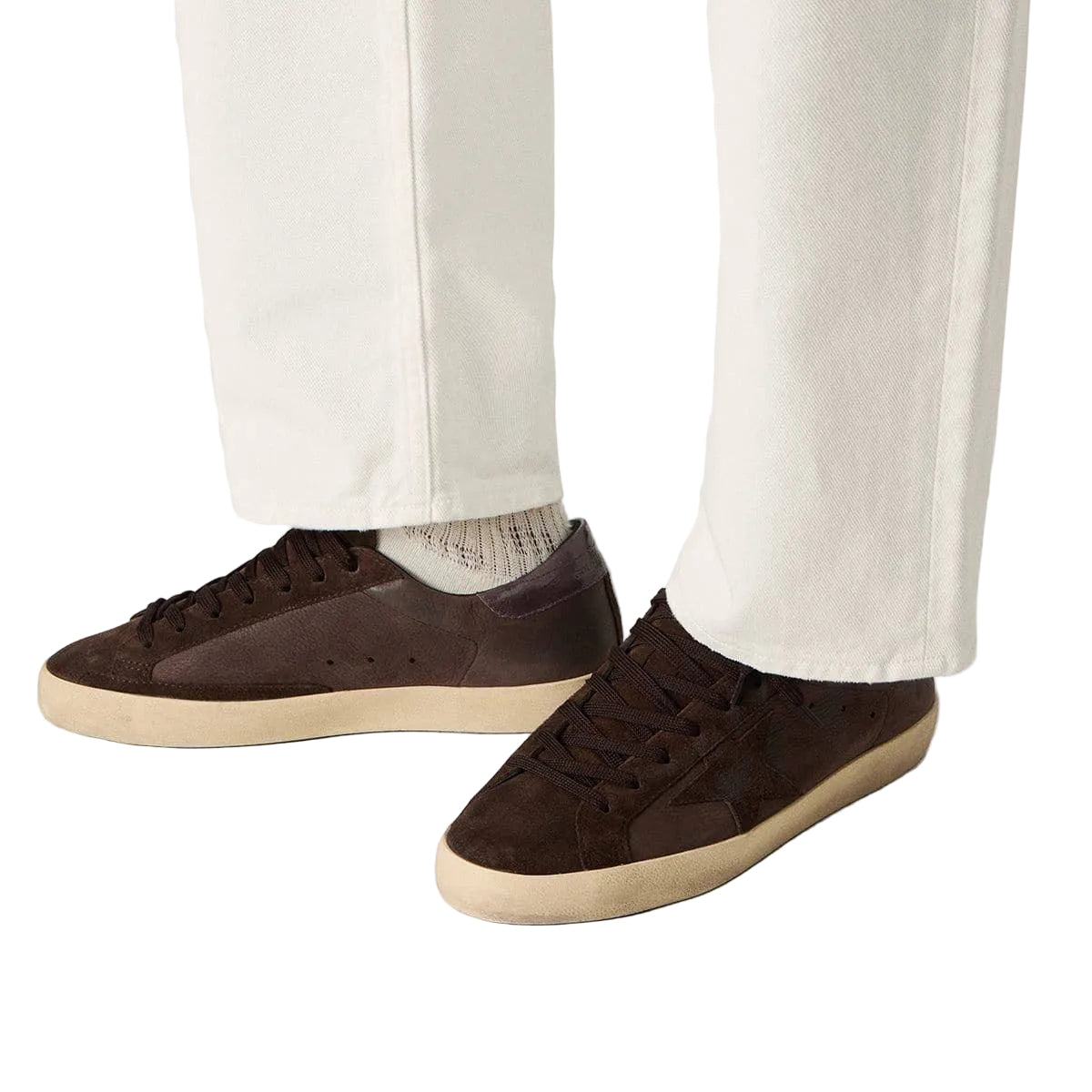 Golden Goose Super Star Brown leather sneakers