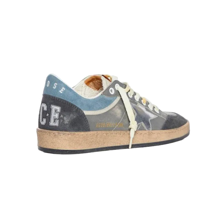 Golden Goose Men's Ballstar Leather and Suede Low-Top Sneakers