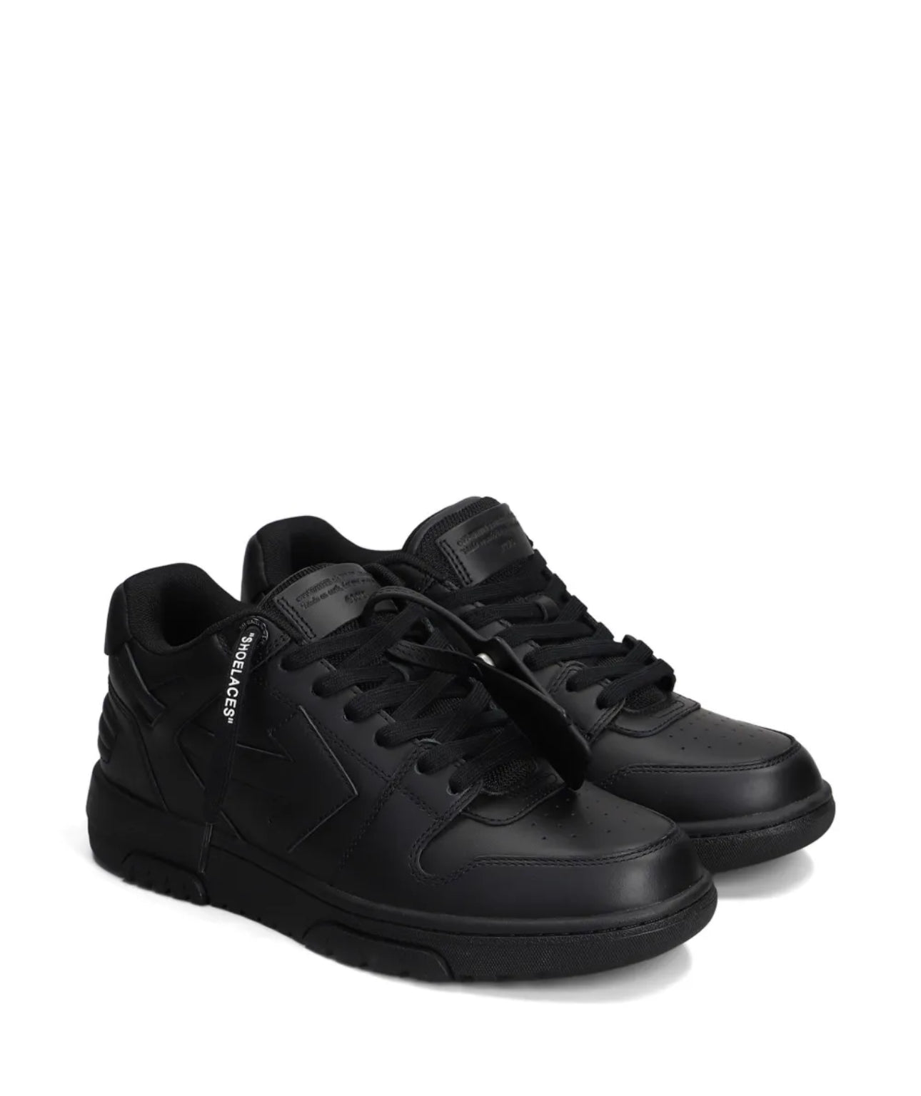 OFF-WHITE Out Of Office OOO Low Tops Black