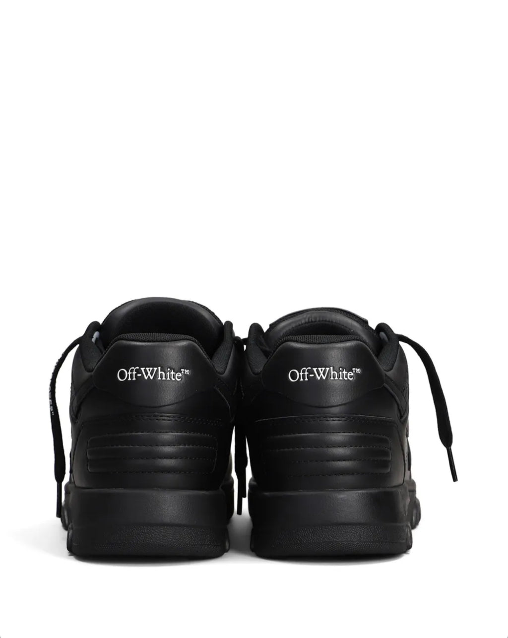 OFF-WHITE Out Of Office OOO Low Tops Black