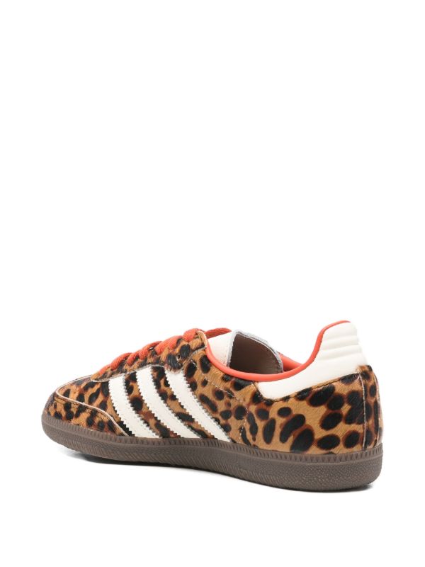 adidas Samba OG animal-print striped trainers