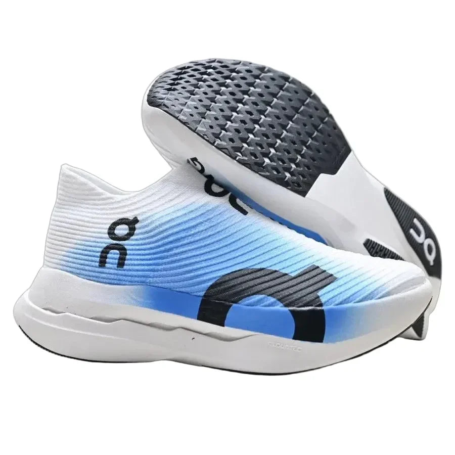 On Running CloudBoom Strike LS White and Blue