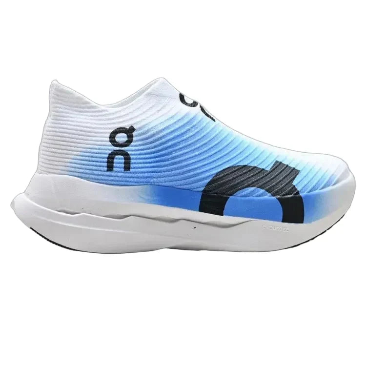 On Running CloudBoom Strike LS White and Blue