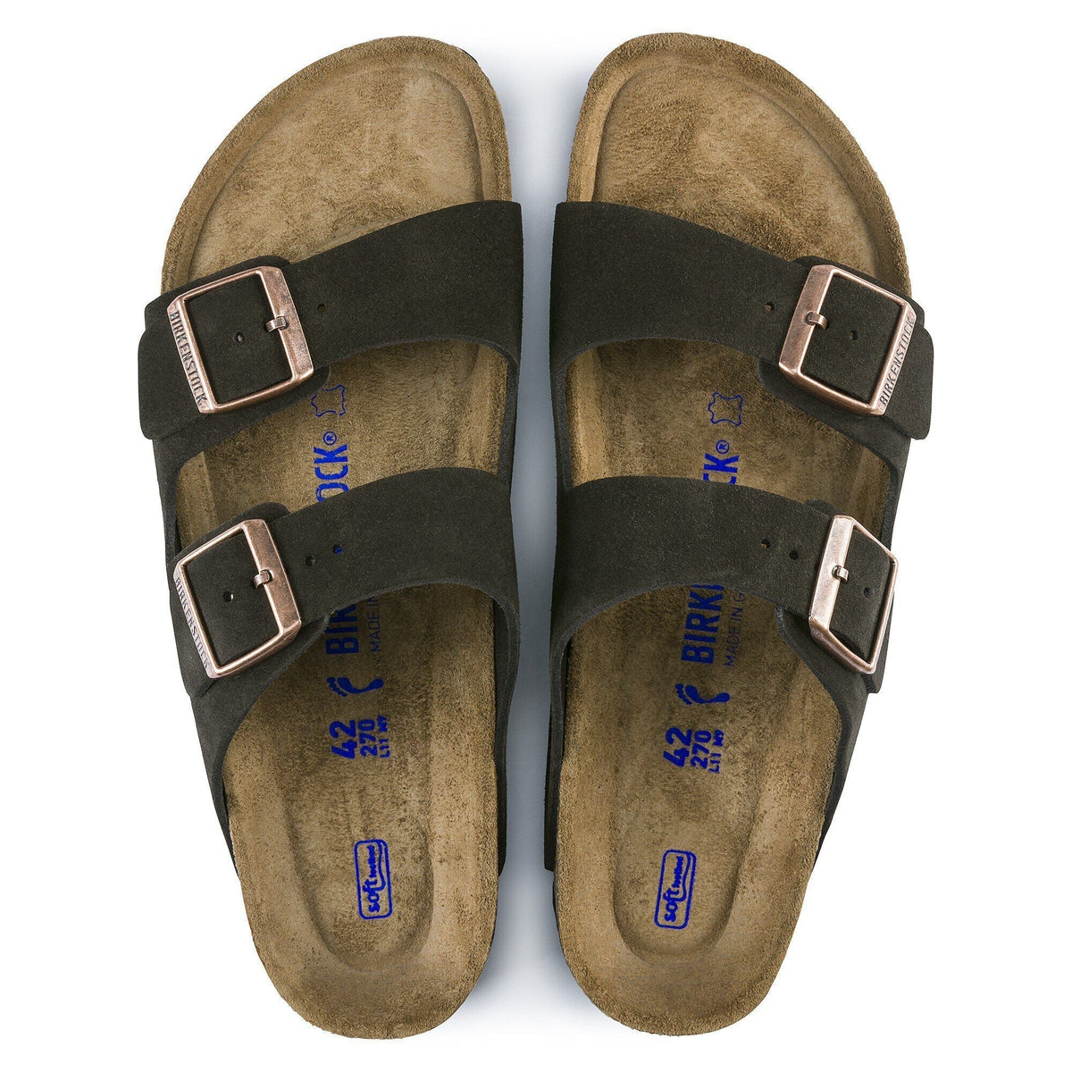 BIRKENSTOCK Arizona Soft Footbed in Mocha Coffee