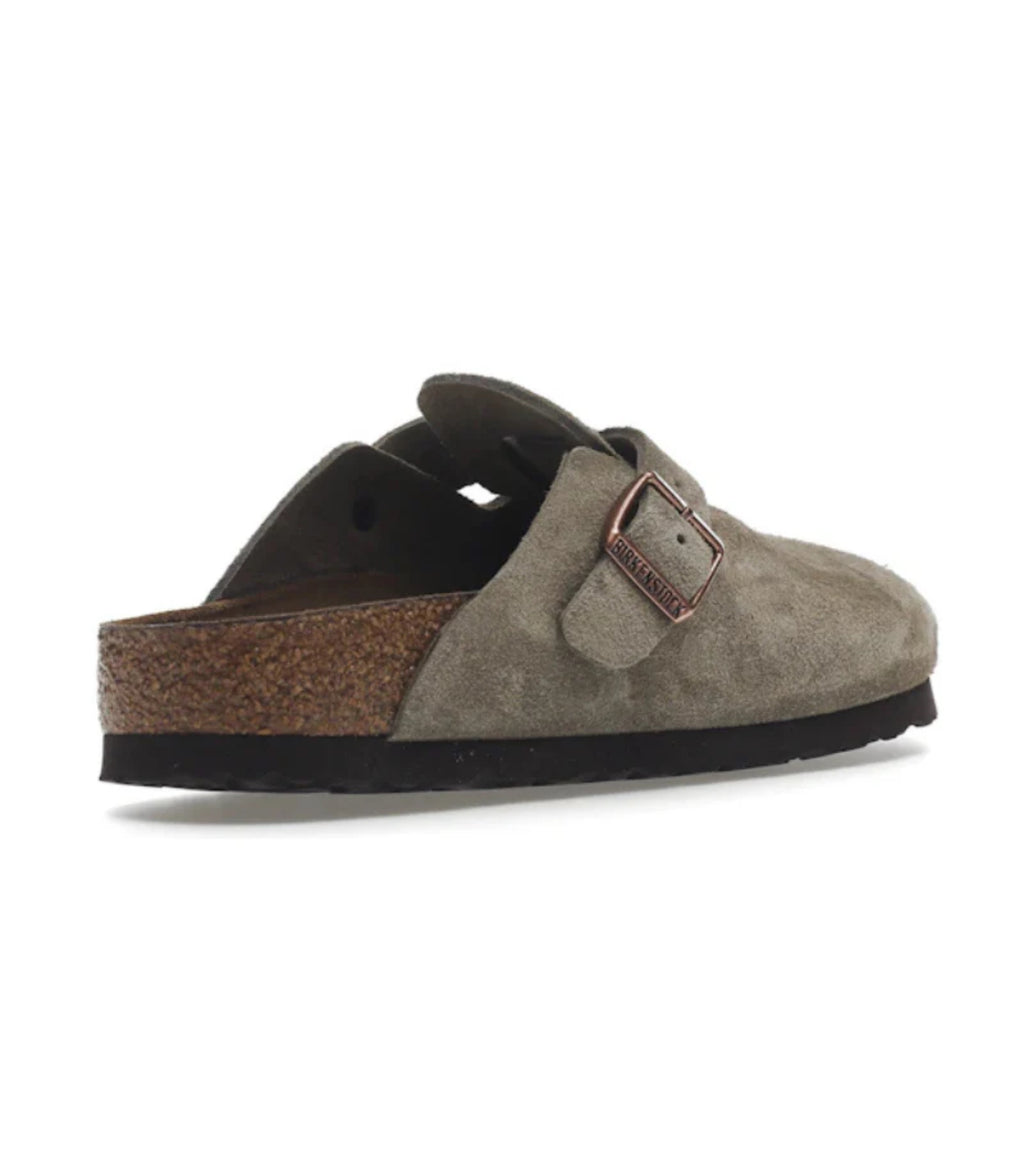 Birkenstock Boston Soft Footbed – Suede Taupe