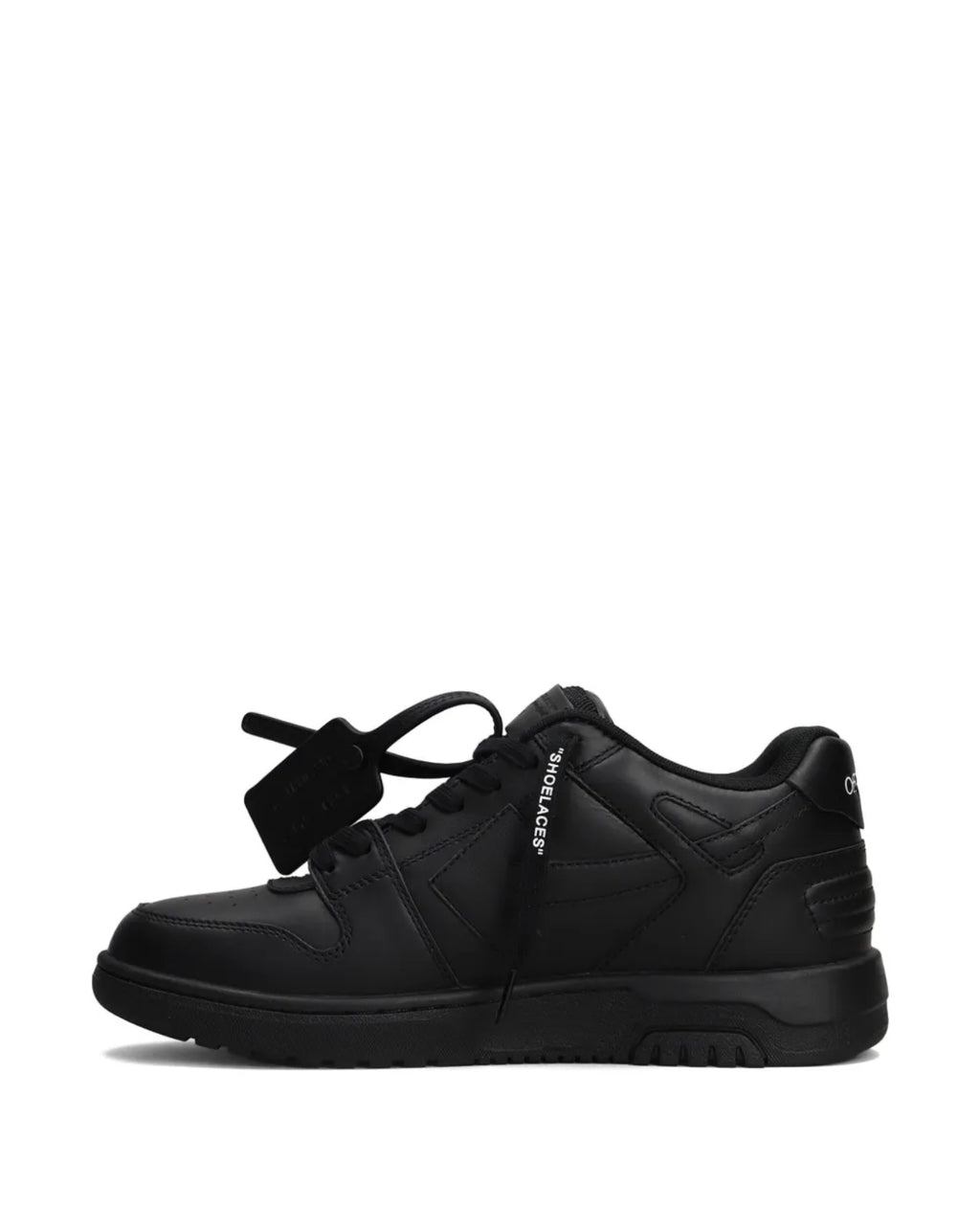 OFF-WHITE Out Of Office OOO Low Tops Black