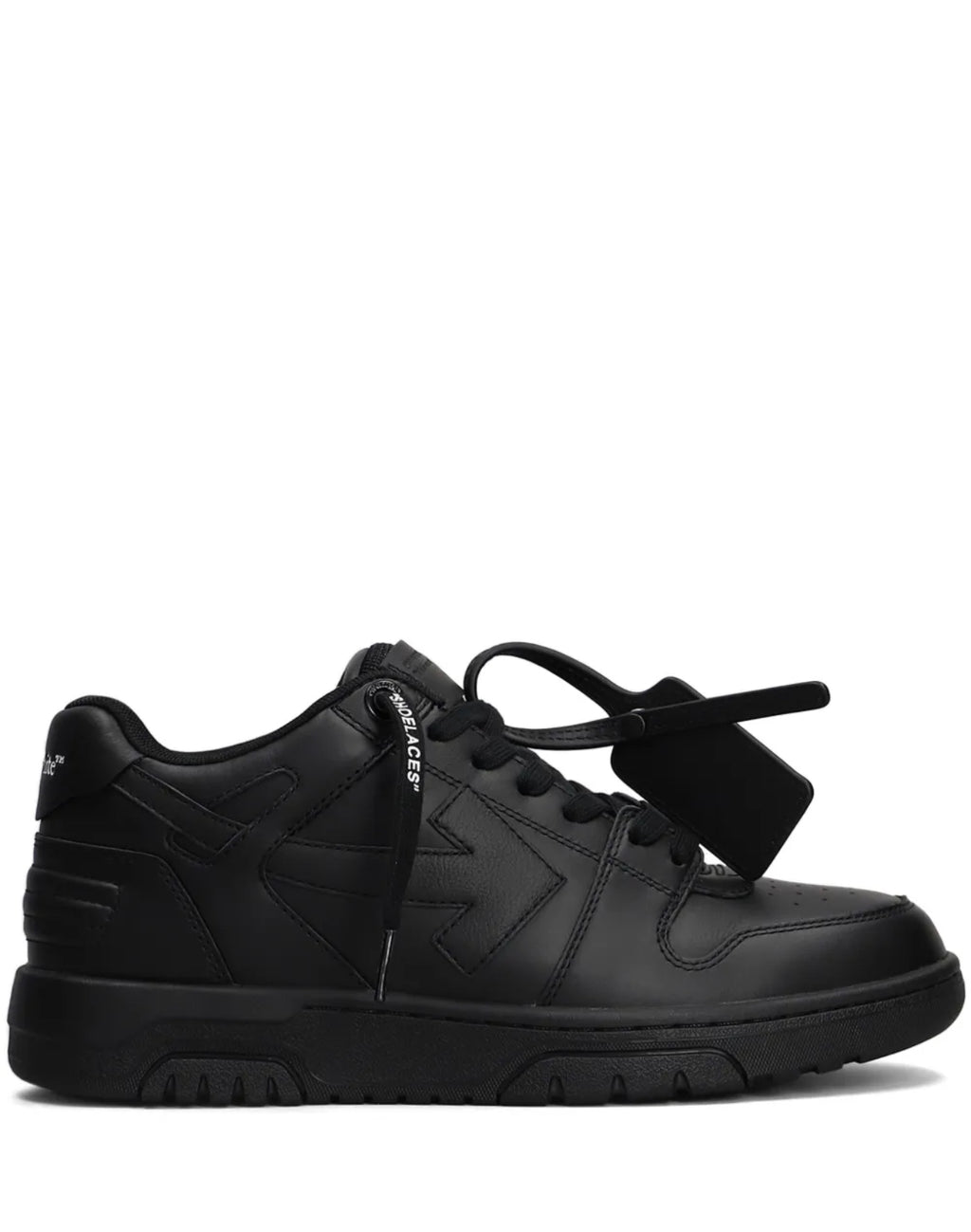 OFF-WHITE Out Of Office OOO Low Tops Black