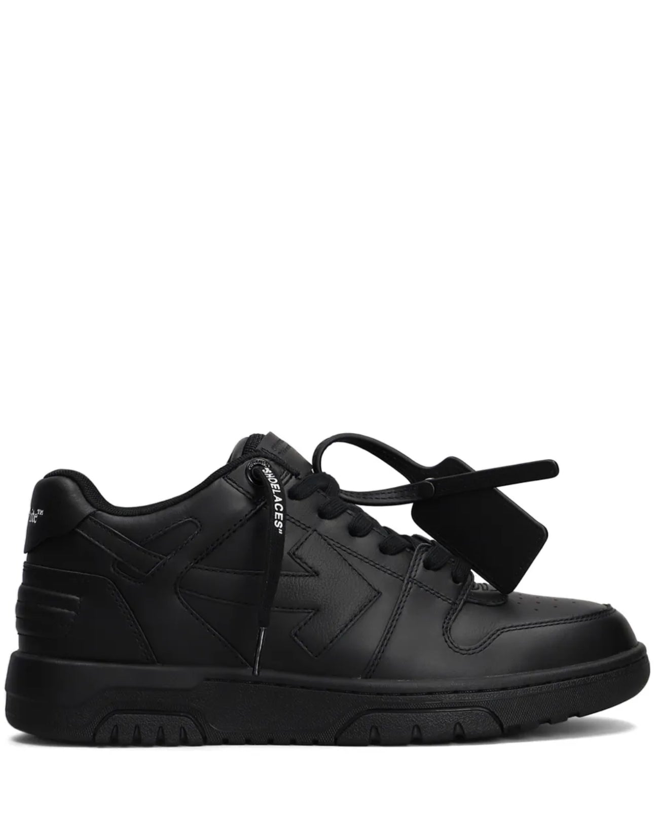 OFF-WHITE Out Of Office OOO Low Tops Black