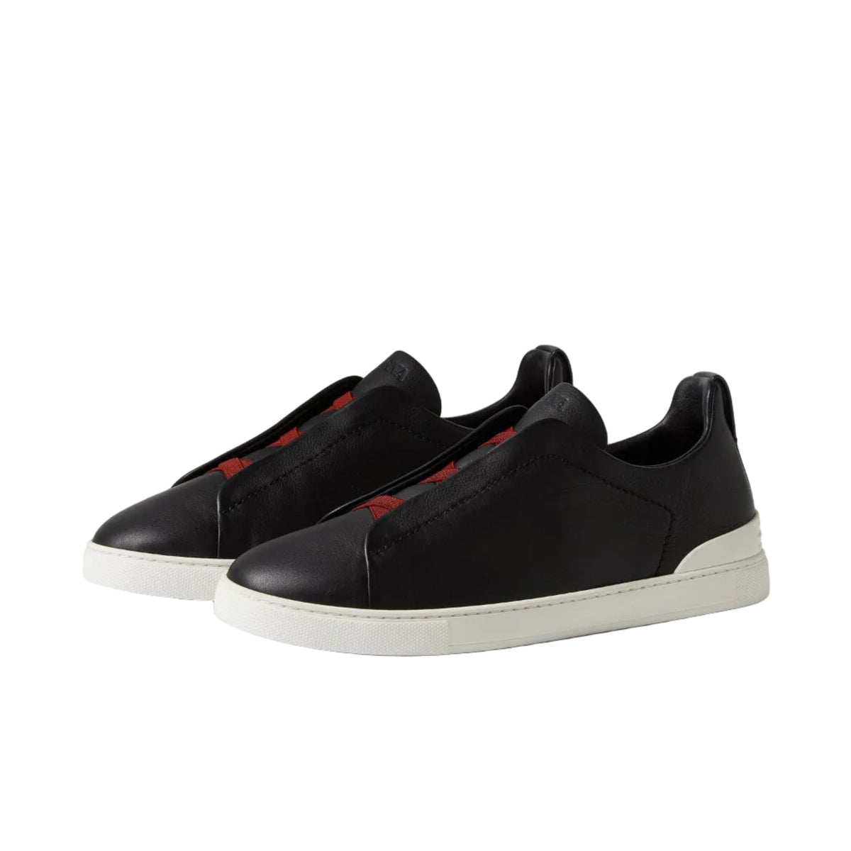 Zegna Triple Stitch Second Skin Black sneakers