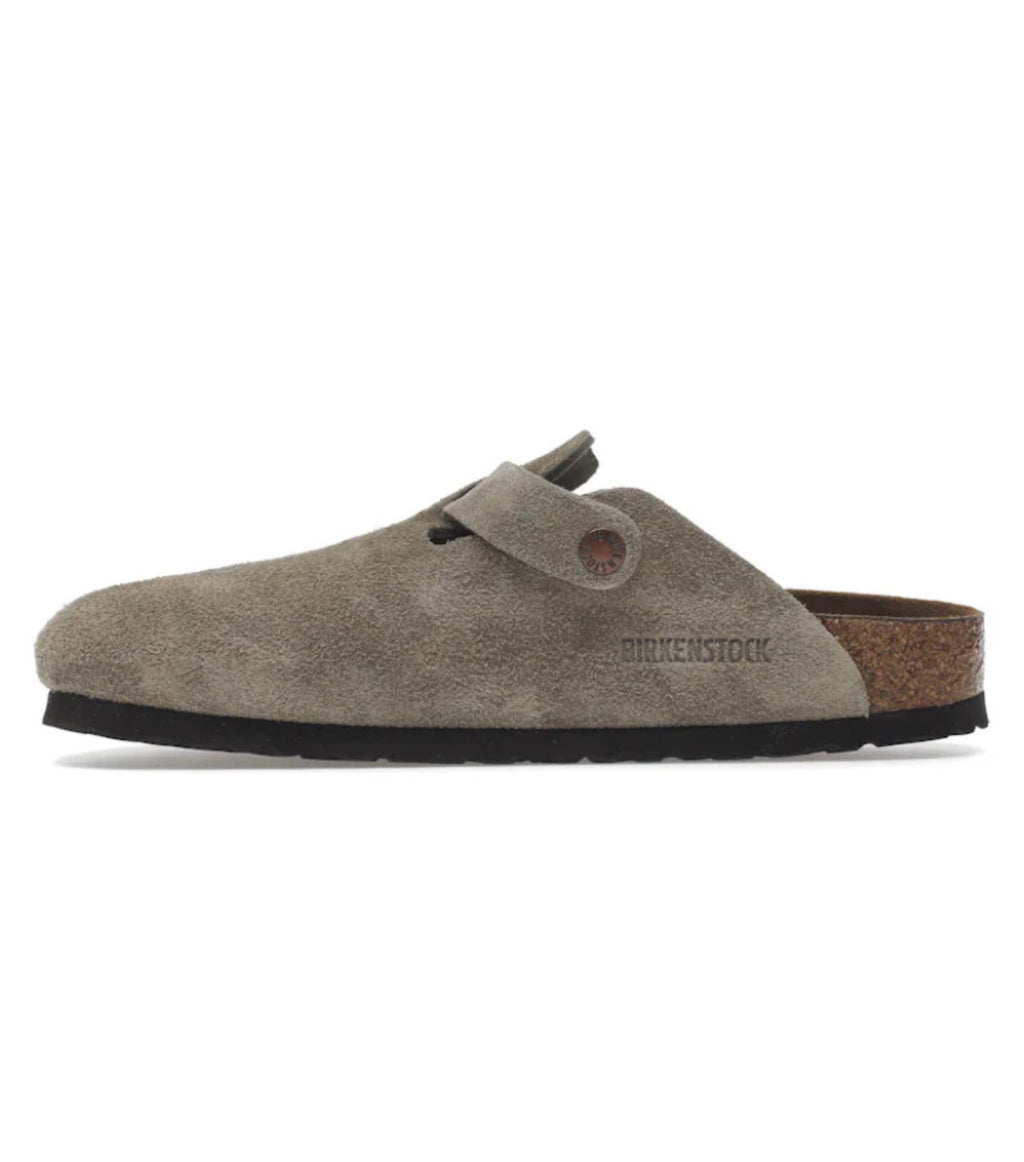 Birkenstock Boston Soft Footbed – Suede Taupe