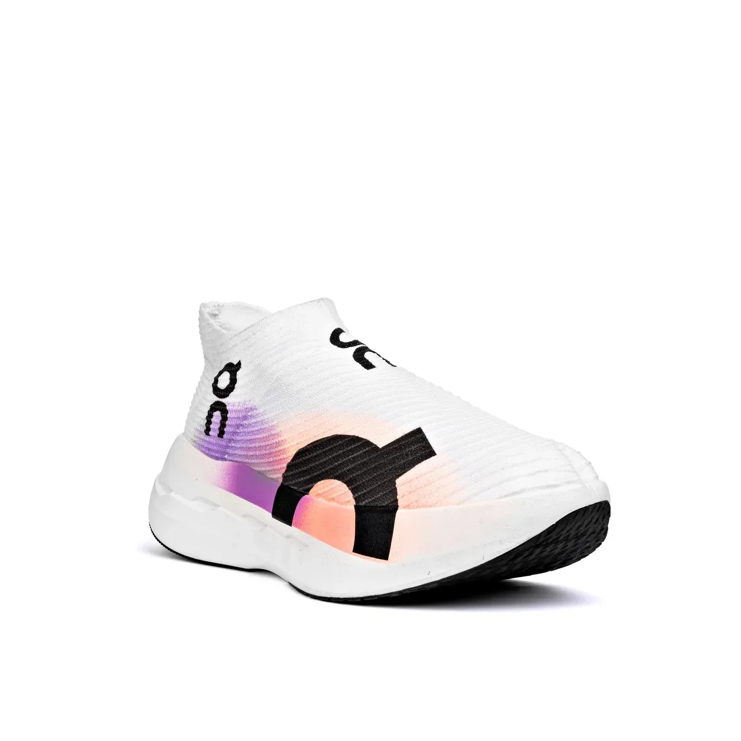 On Running CloudBoom Strike LS with Purple Orange Accents