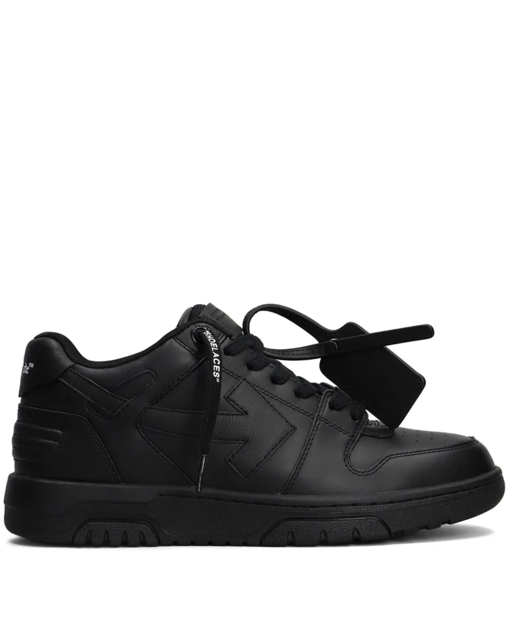 OFF-WHITE Out Of Office OOO Low Tops Black