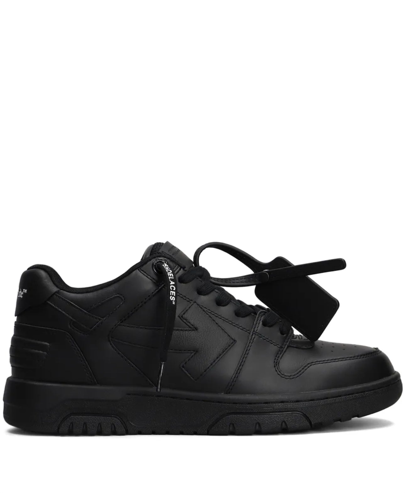 OFF-WHITE Out Of Office OOO Low Tops Black
