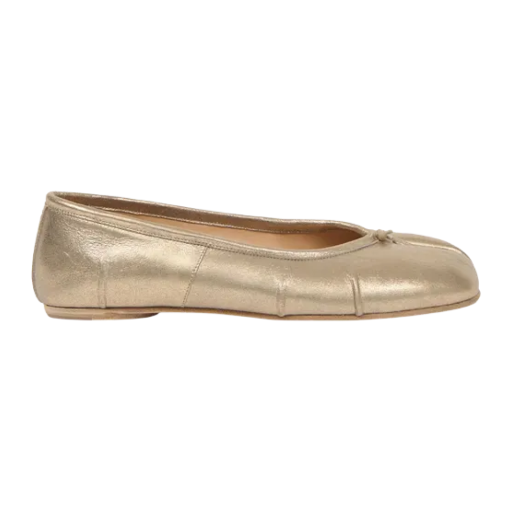 Maison Margiela Wmns New Tabi Ballerina 'Cream Gold'