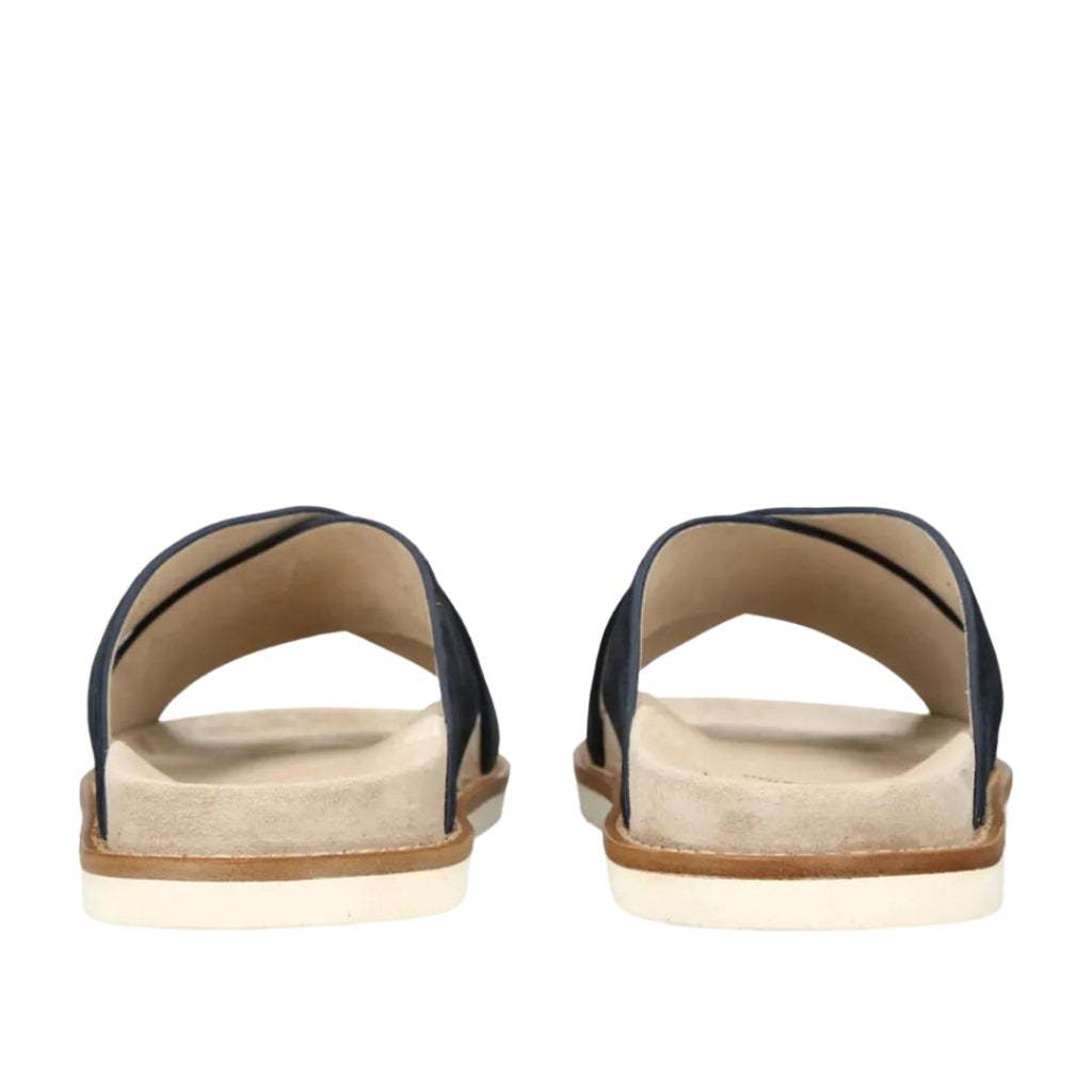 Brunello Cucinelli Black Suede Crossover Black Sandals