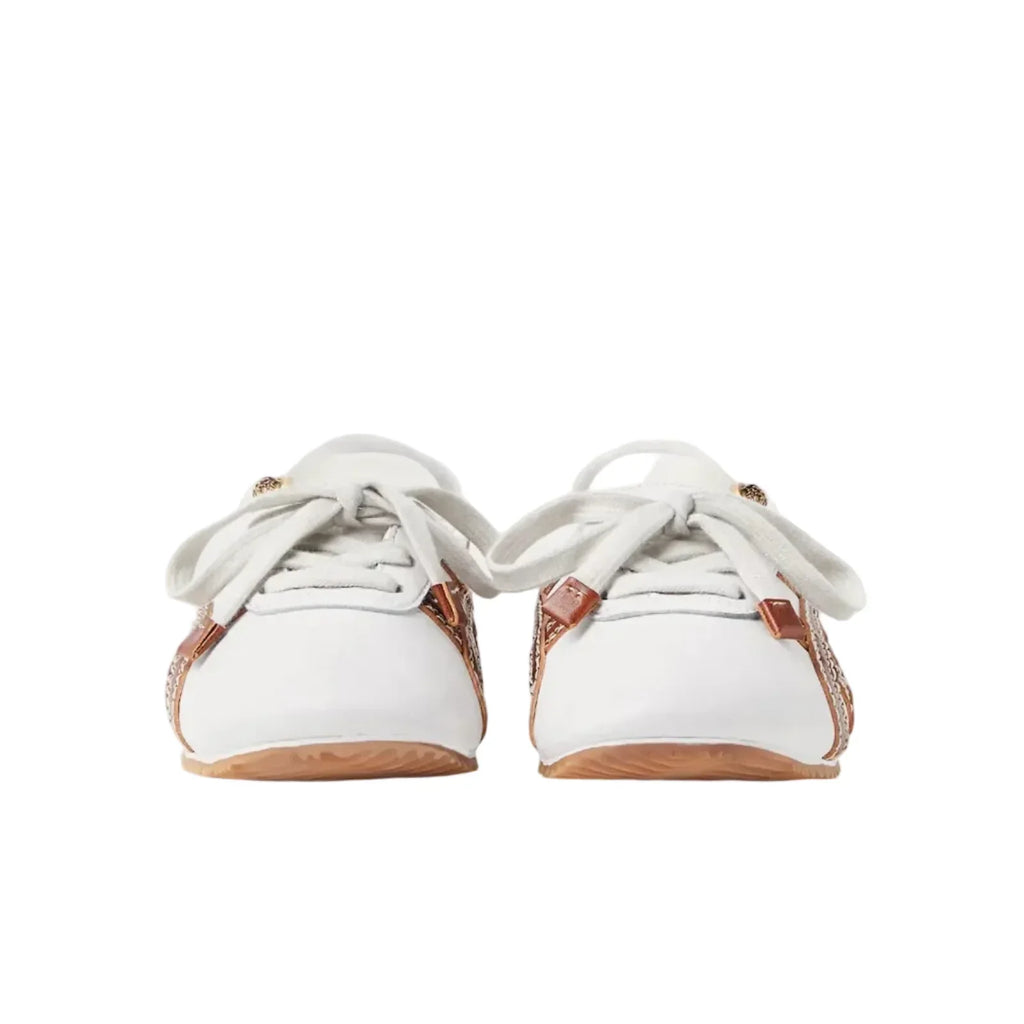 VERSACE x Onitsuka Tiger Taishi Sakura in White and Brown