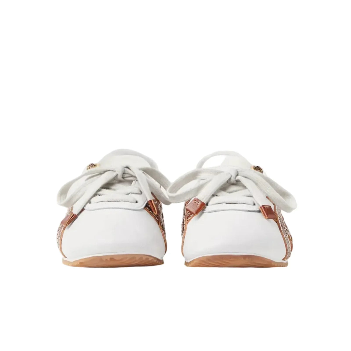 VERSACE x Onitsuka Tiger Taishi Sakura in White and Brown